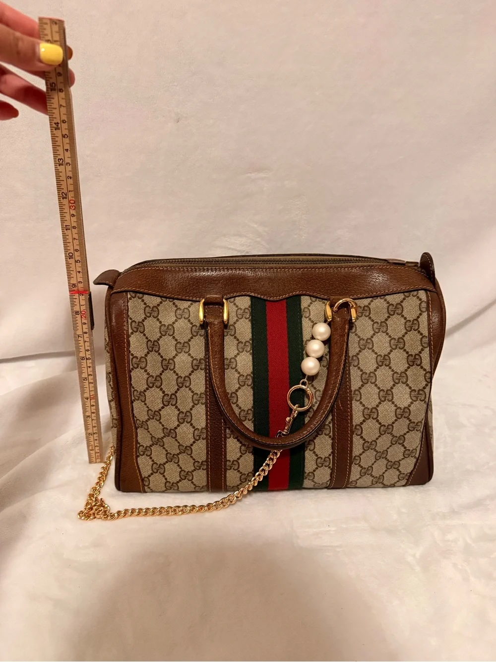 Gucci Vintage Ophidia Medium Boston Bag With Free DIY Strap